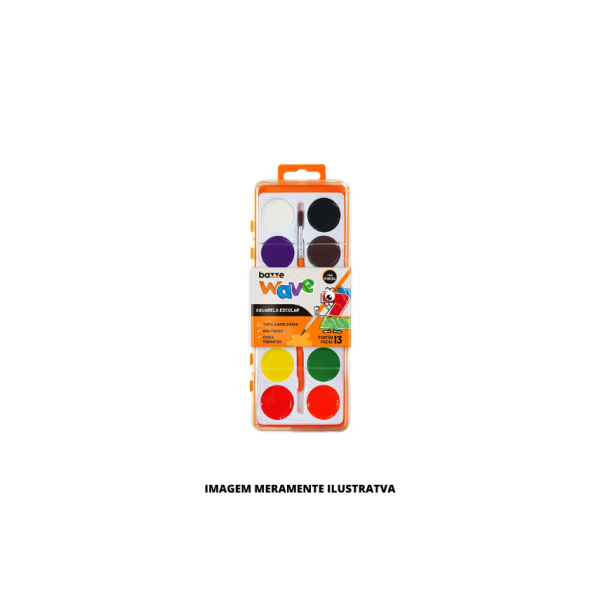 AQUARELA - BAZZE - CONJUNTO 12 CORES